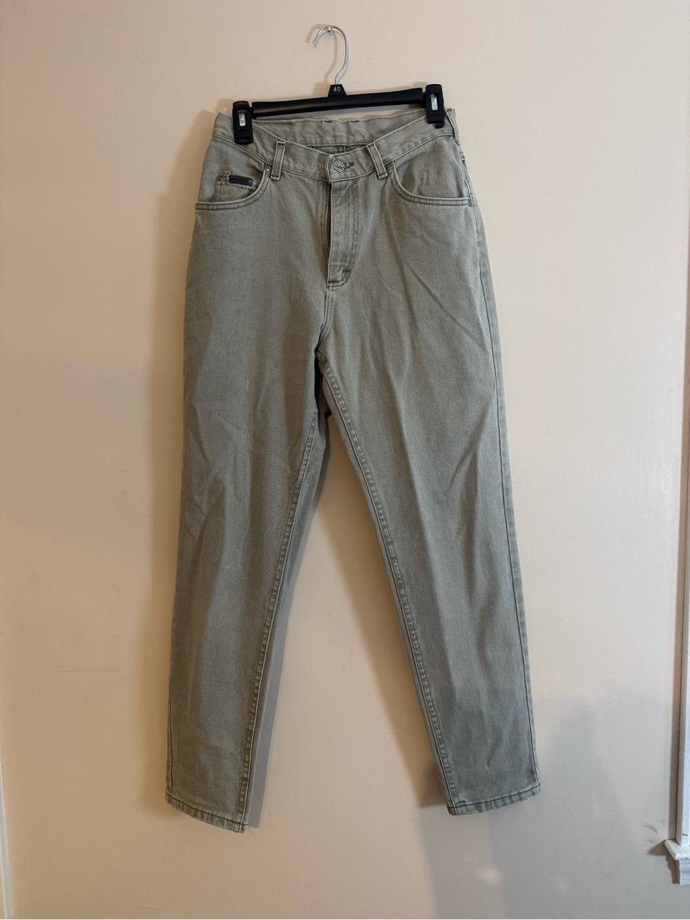 Lee High Rise Straight Leg Olive Green Jeans Women’s 8.